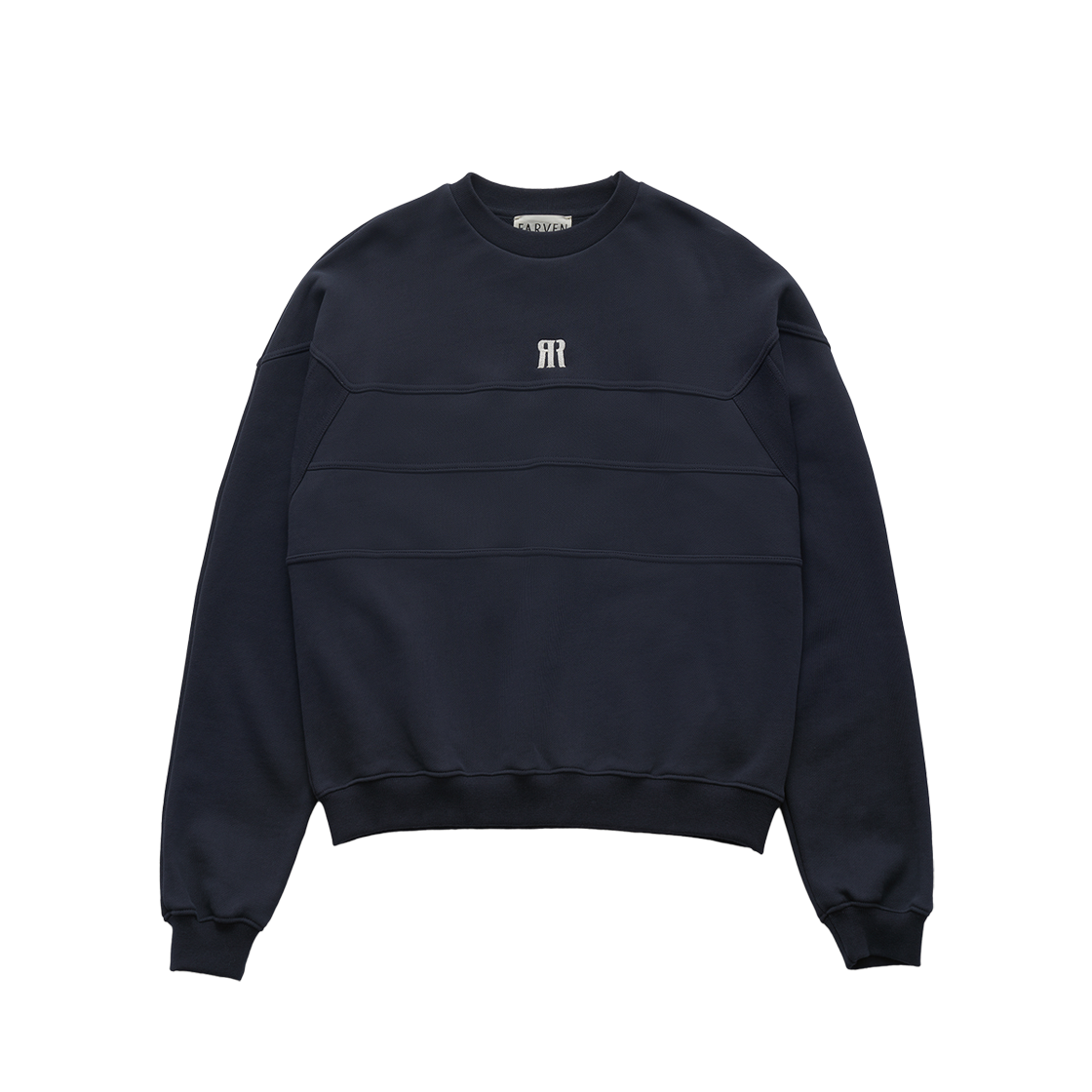 FARVEN Line Symbol Sweatshirt Navy Peony 상세 이미지 1