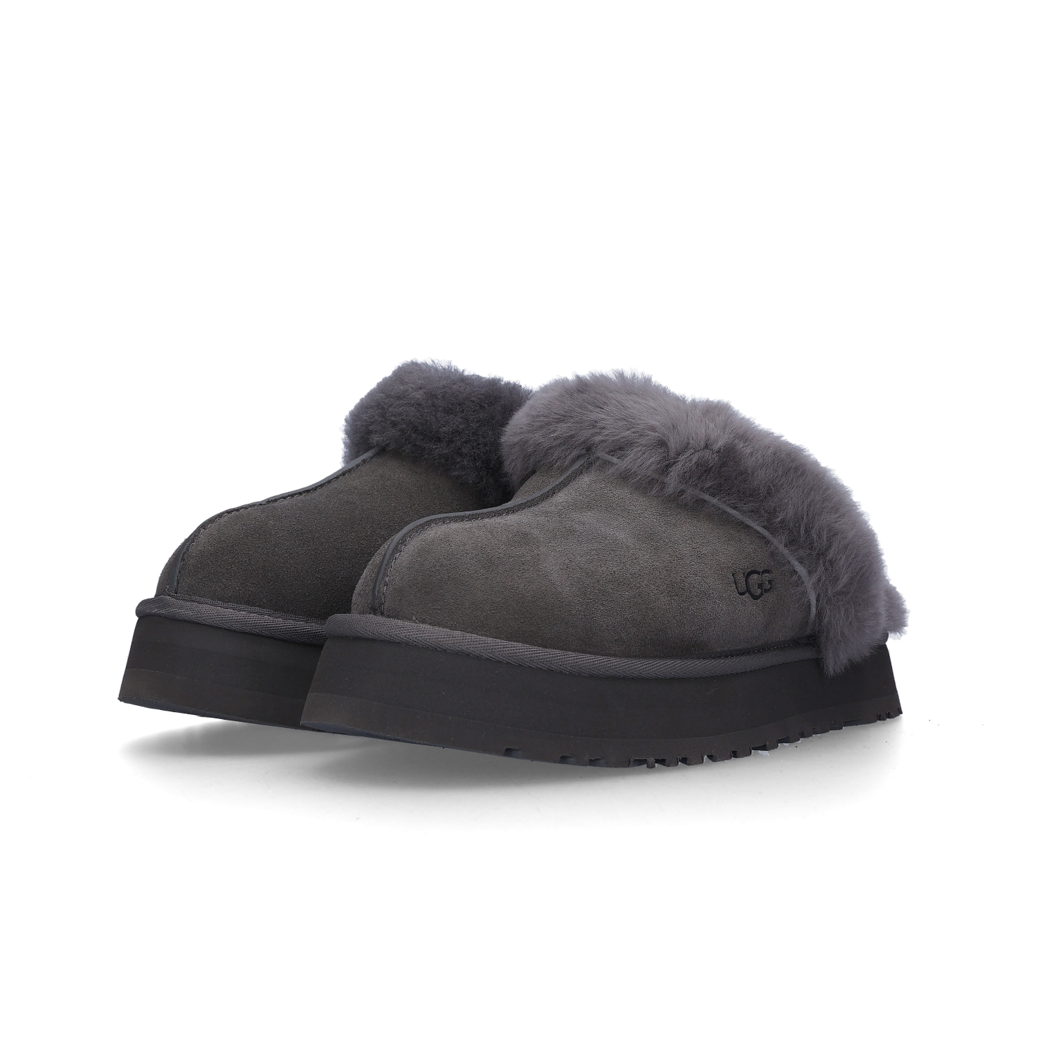 (W) UGG Disquette Slipper Charcoal