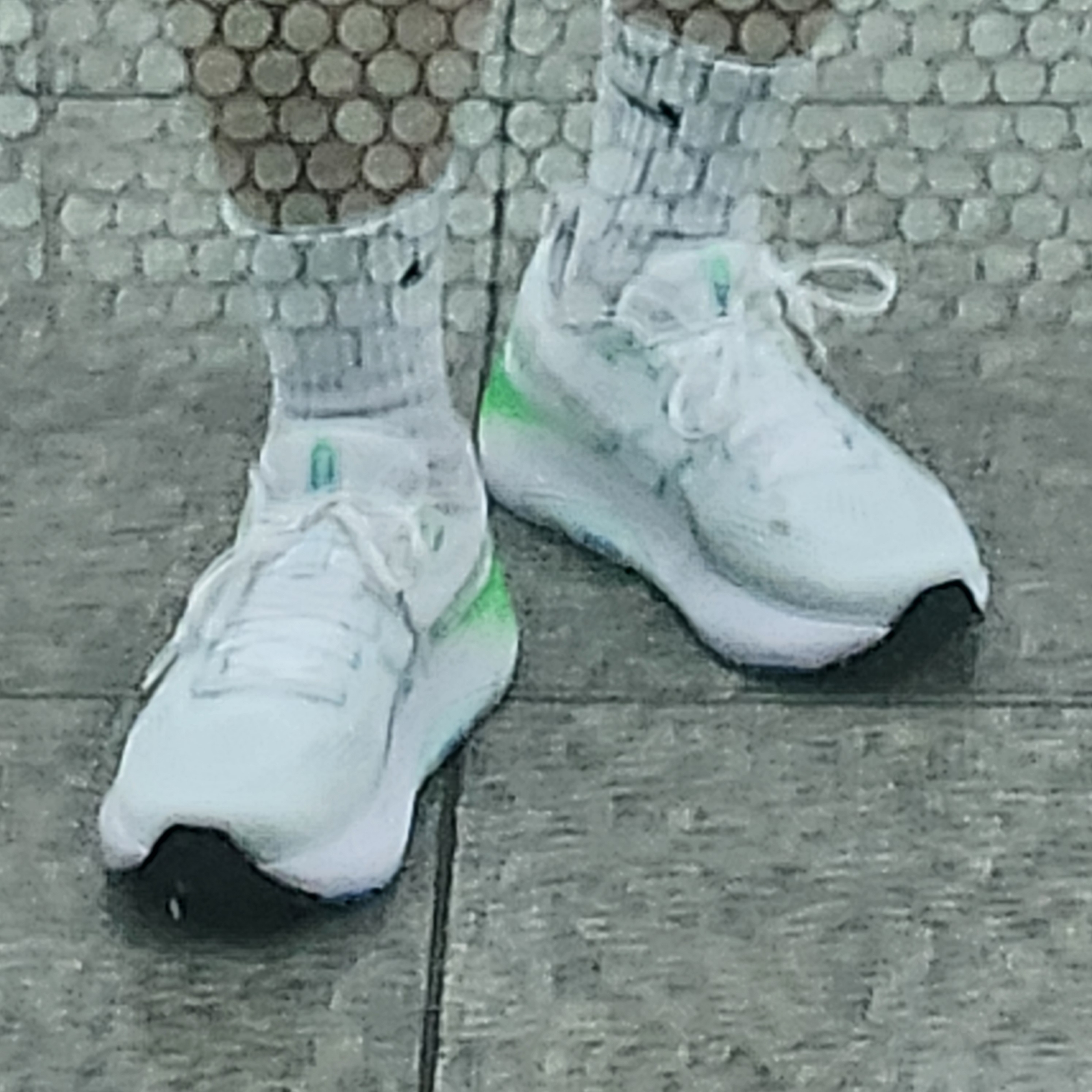 Asics Gel-Kayano 31 White Bright Cyan 착용 스타일 - 1