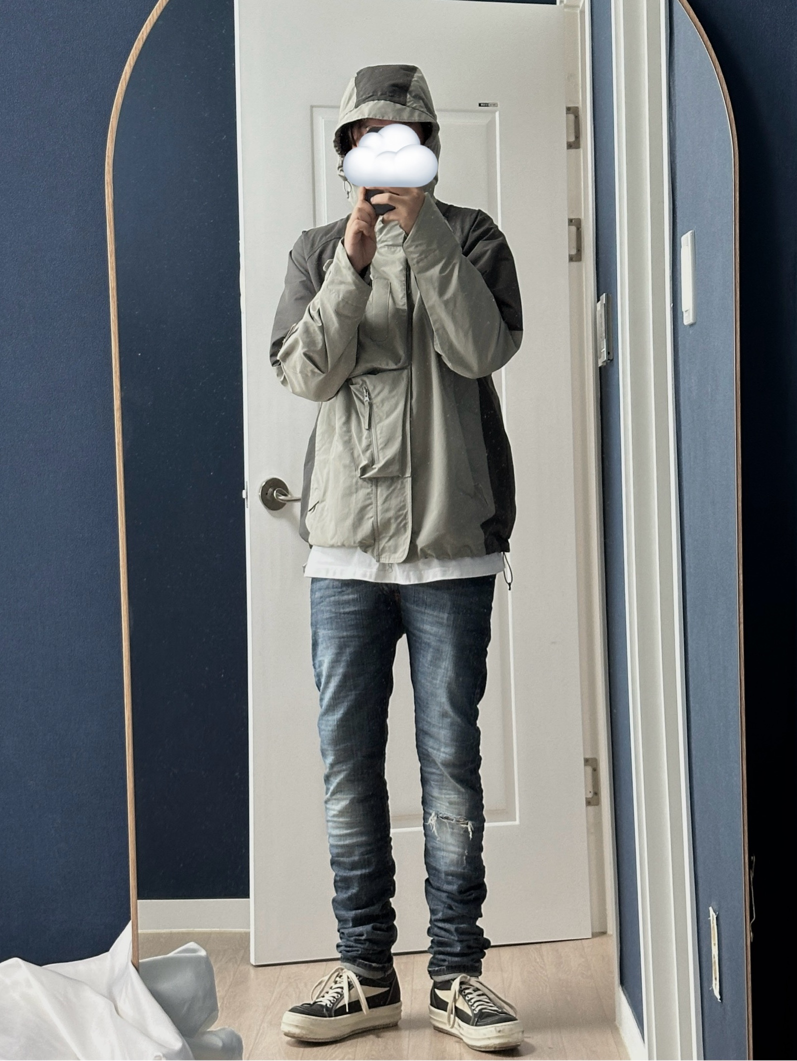 Undermycar Rikan Multi Pocket Casual Jacket London Fog - 21FW 착용 스타일