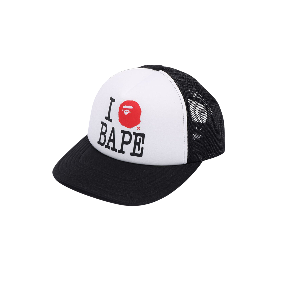 BAPE I Love BAPE Mesh Cap Black 상세 이미지 1