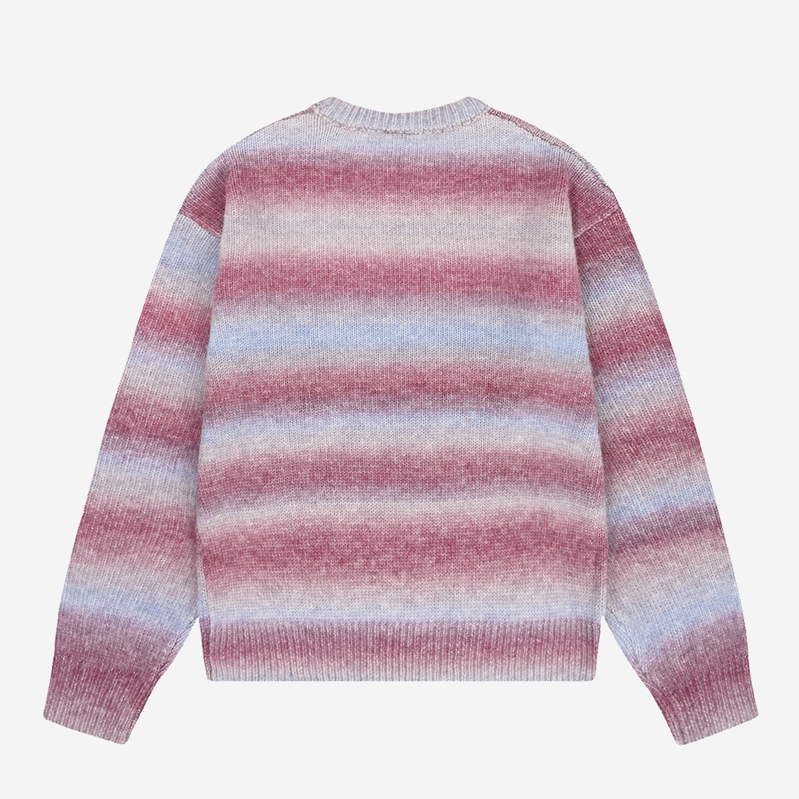 OY Hairy Gradient Stripe Knit Red 상세 이미지 2