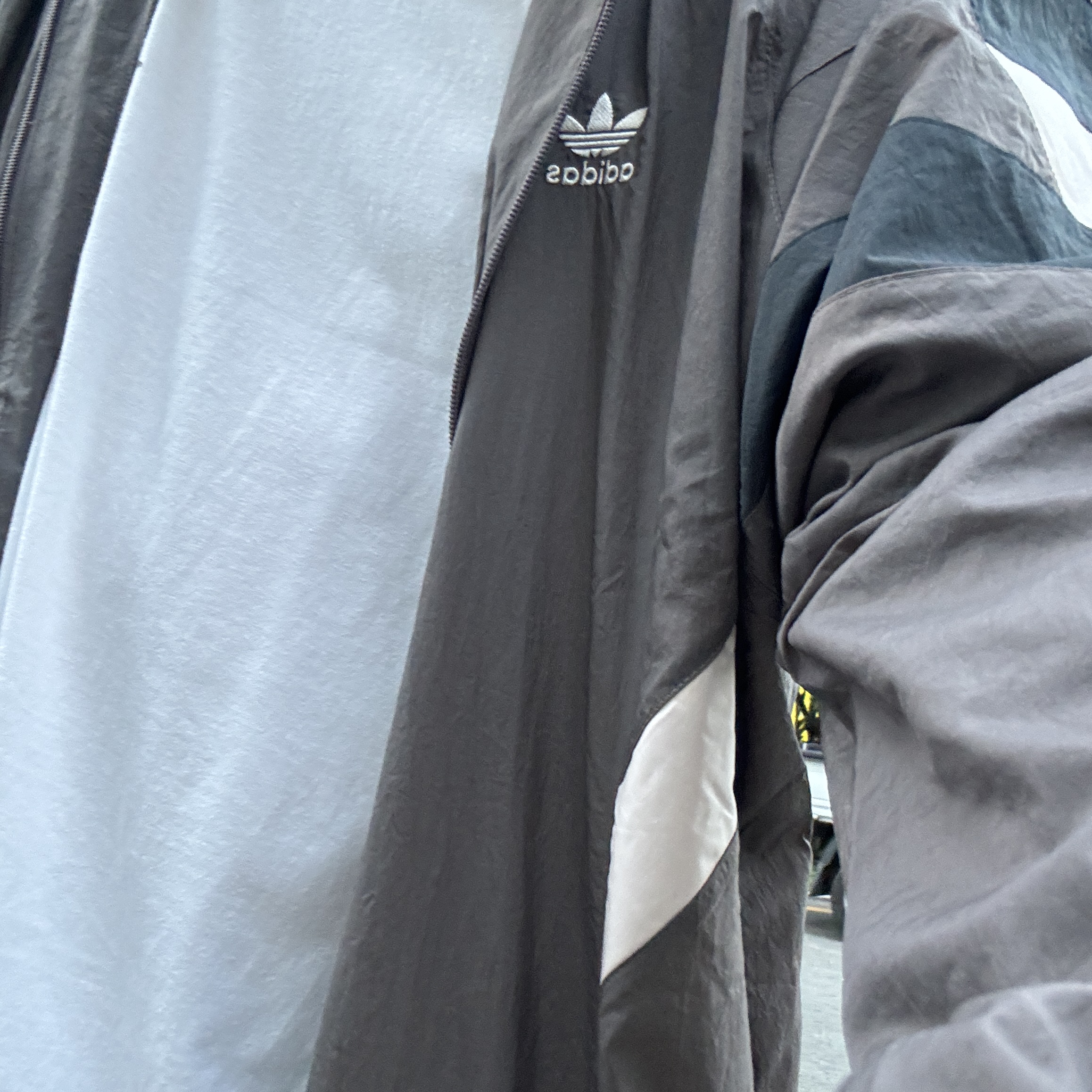 Adidas Real Madrid Originals Track Top Charcoal Grey - KR Sizing 착용 스타일