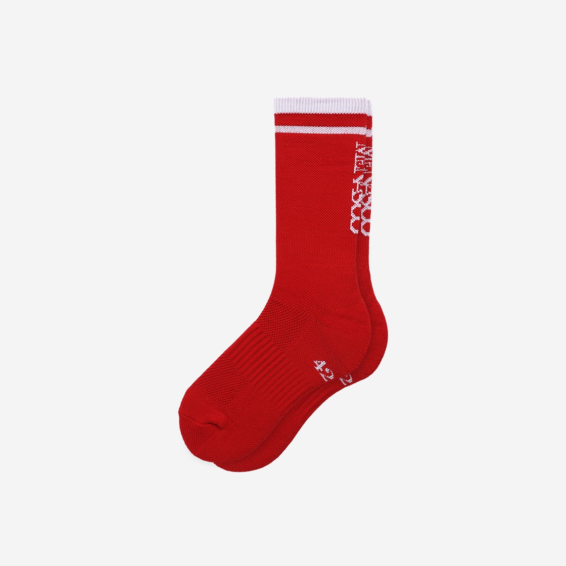 Menasoo Running Crew Flogger Fit Socks_Long Red 상세 이미지 1