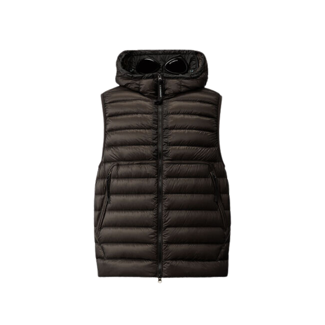 C.P. Company D.D. Shell Goggle Down Vest Black - 24FW 상세 이미지 1