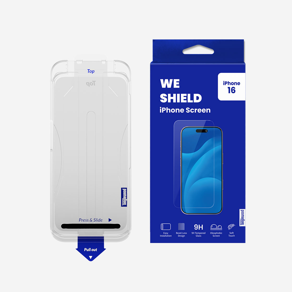 탱글우드 아이폰16시리즈 베젤리스 강화유리 액정보호필름(Tanglewood iPhone 16 Series Bezel-less Tempered Glass Screen Protector) - 2