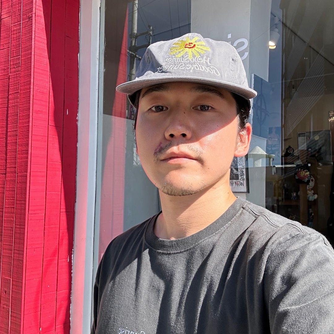 HS x Hank Relaxed Fit Cap Charcoal 착용 스타일 - 1