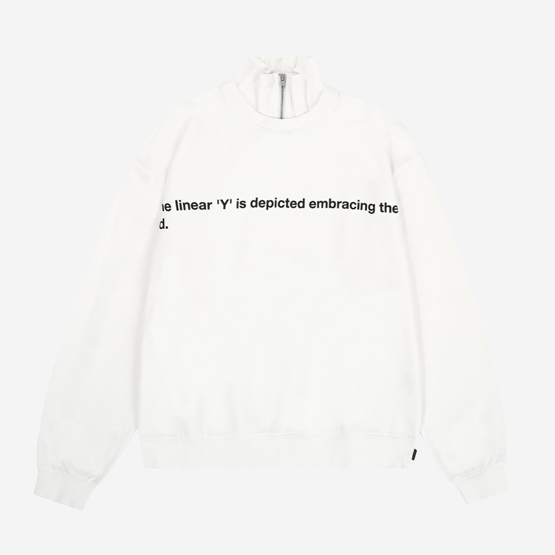 OY Meaning Pola Zipper Sweatshirt White 상세 이미지 1