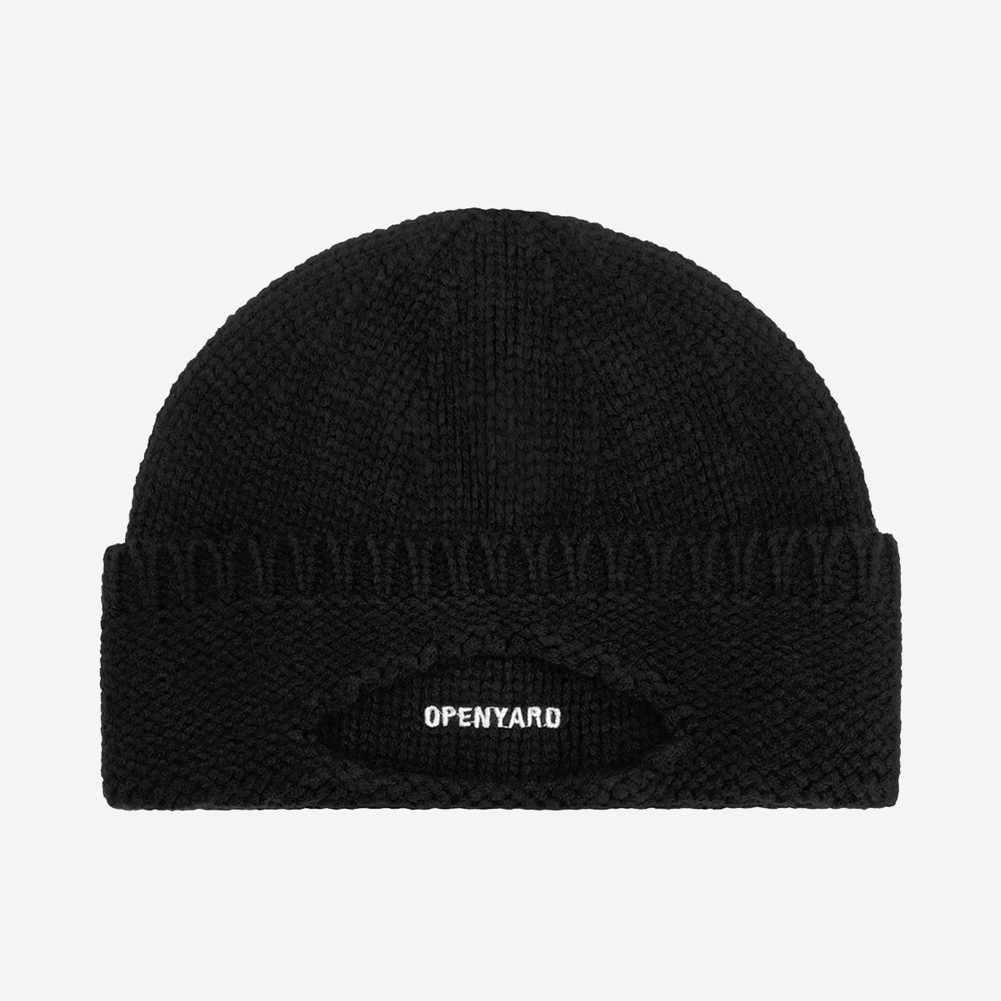 OY Eye Slit Beanie Black 상세 이미지 1