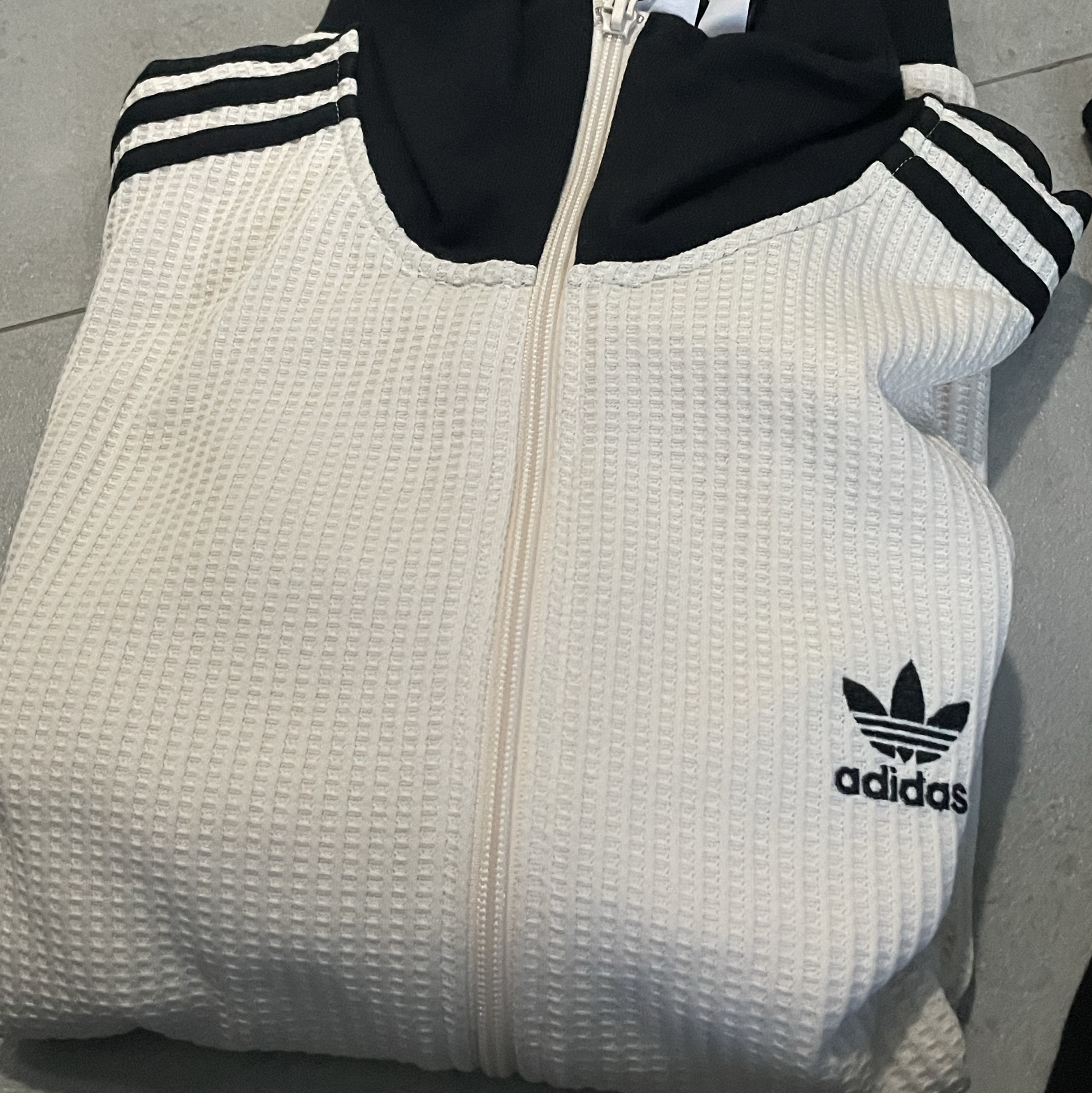 Adidas Waffle Beckenbauer Track Top Wonder White - KR Sizing 착용 스타일