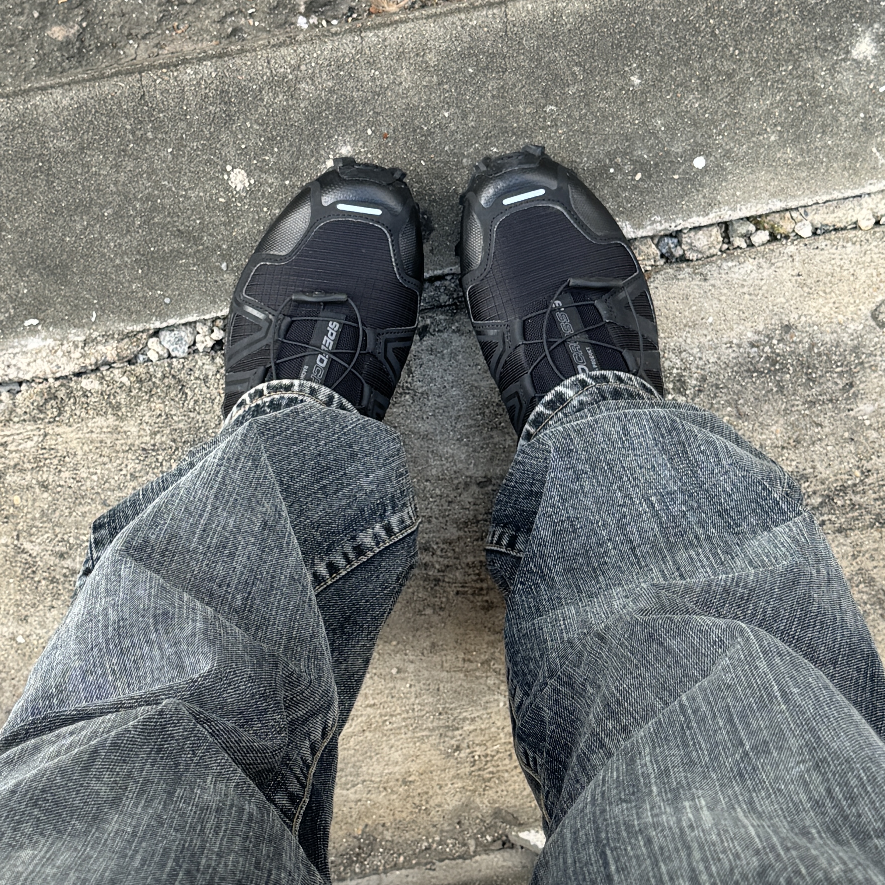 Salomon Speedcross 3 Black Quiet Shade 착용 스타일