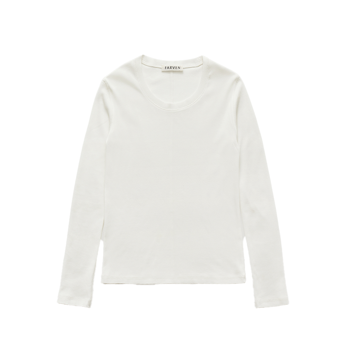 FARVEN Kail U-Neck Long Sleevee Ivory 상세 이미지 1