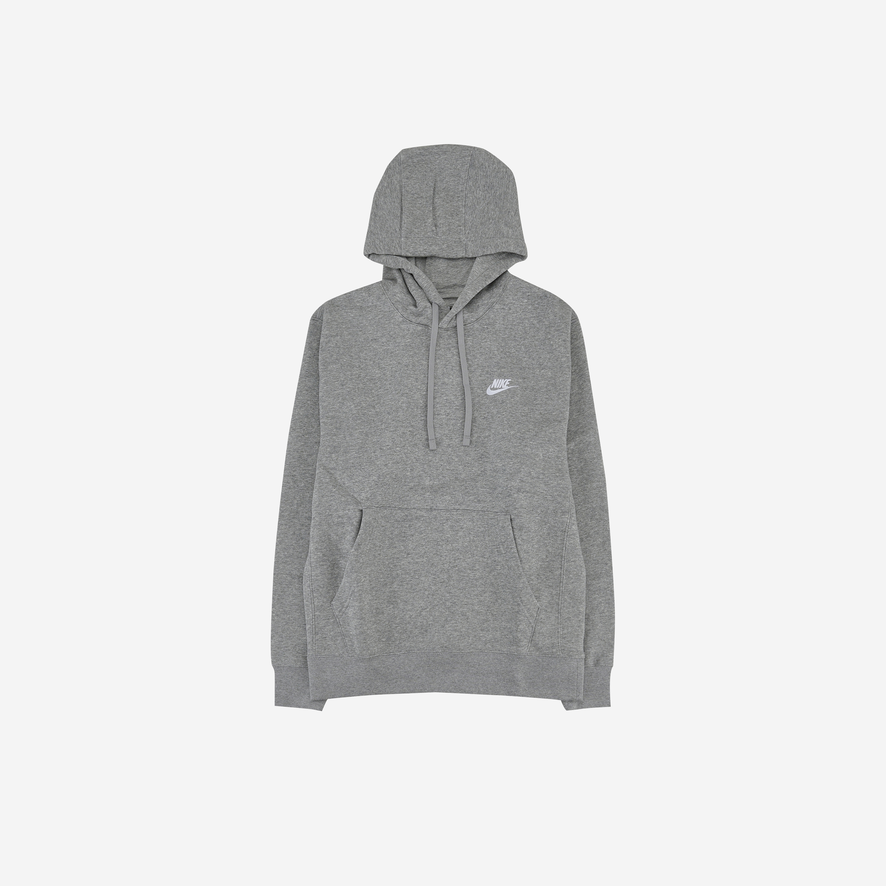 Nike NSW Club Fleece Pullover Hoodie Dark Grey Heather - Asia