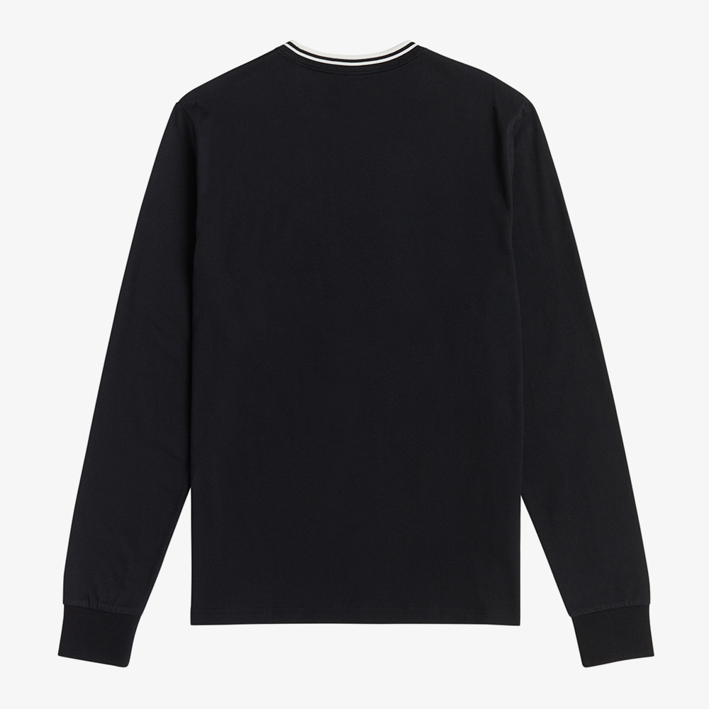 프레드페리 롱 슬리브 트윈 팁 티셔츠 블랙(Fred Perry Long Sleeve Twin Tipped T-Shirt Black) - 2
