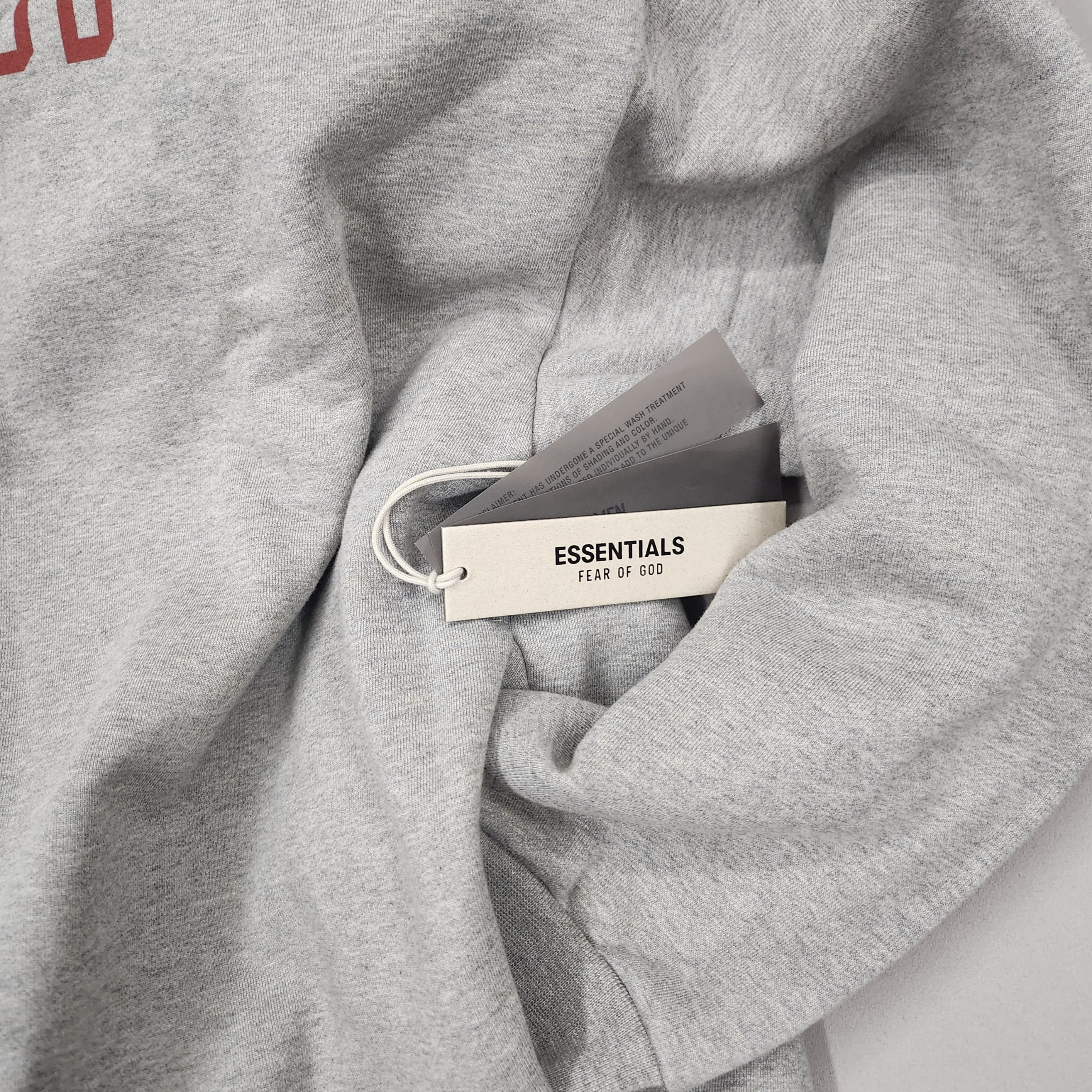 Essentials Fleece State Hoodie Black - 24FW, Essentials Fleece Soccer Short Dark Heather - 24FW 착용 스타일 - 4