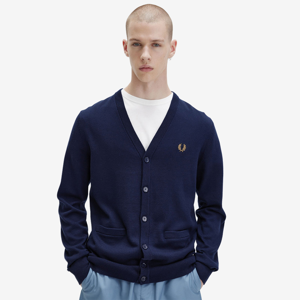 프레드페리 클래식 메리노울 가디건 네이비(Fred Perry Classic Cardigan Navy) - 4