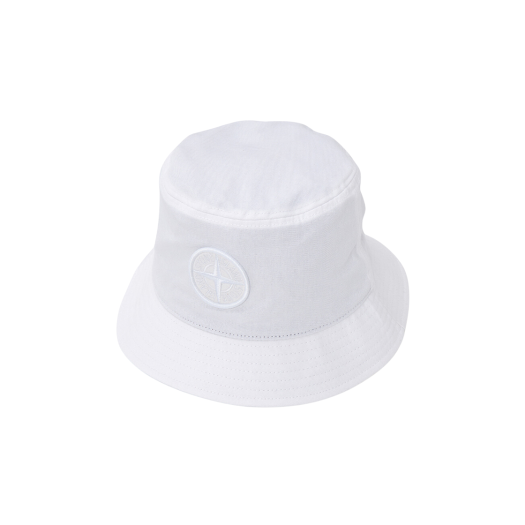 Stone Island 99461 Cotton Bucket Hat White - 24SS
