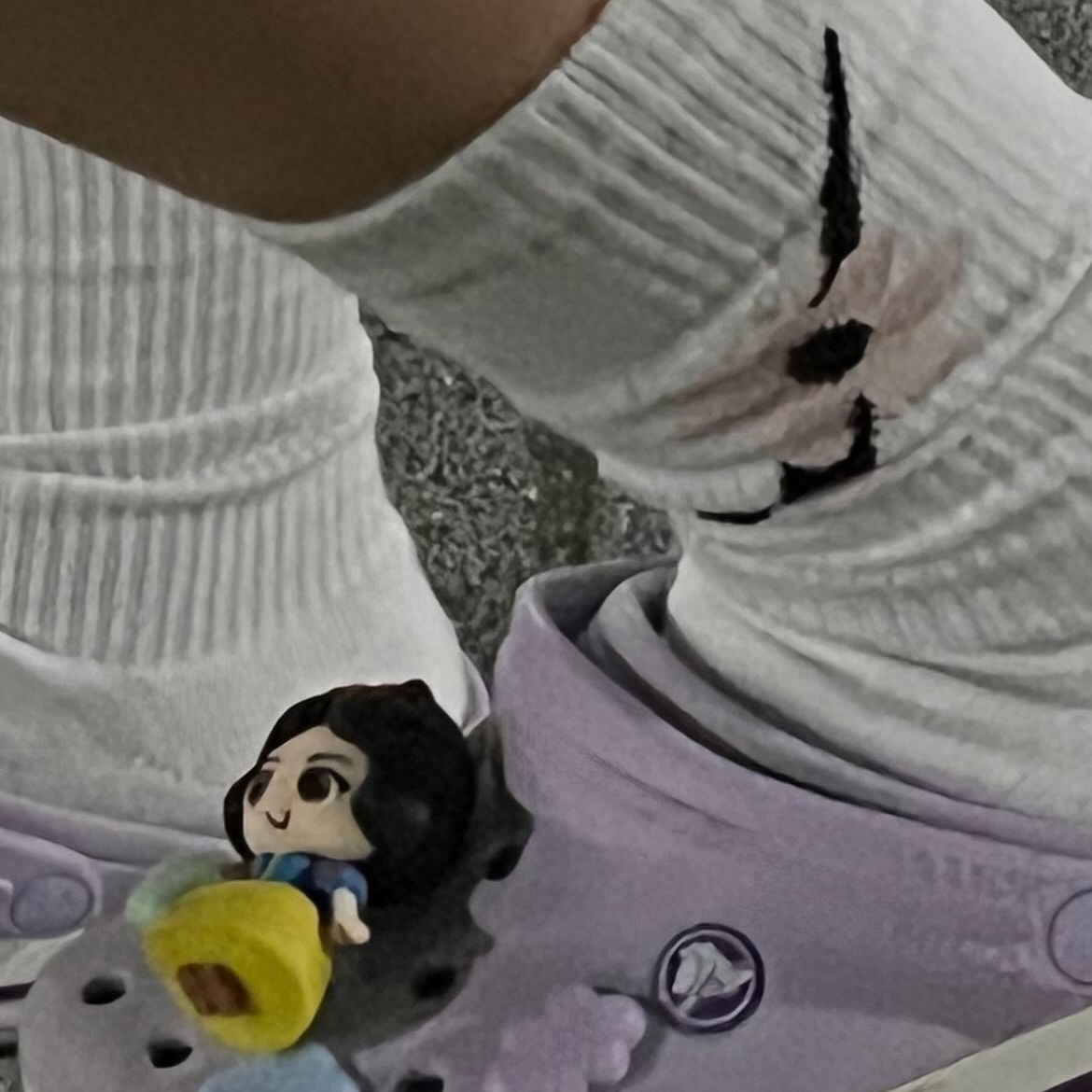 (Kids) Nike Everyday Plus Socks Pink White (6 Pack/Korean Ver.) 착용 스타일