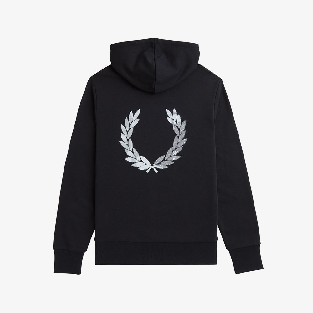 프레드페리 어드밴티지 페리 후드 스웻셔츠 블랙(Fred Perry Advantage Perry Hooded Sweatshirt Black) - 6
