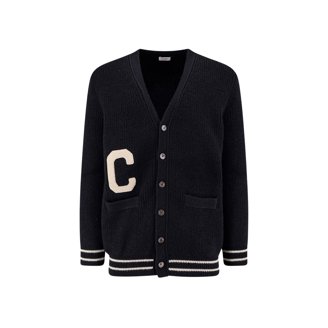 Celine Pullover Cardigan Black 상세 이미지 1