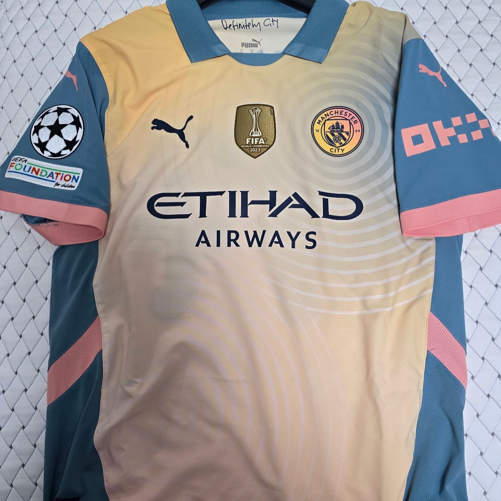 Puma Manchester City 2024/25 4th Jersey Rosebay Bold Blue (Non Marking Ver.) 착용 스타일 - 1