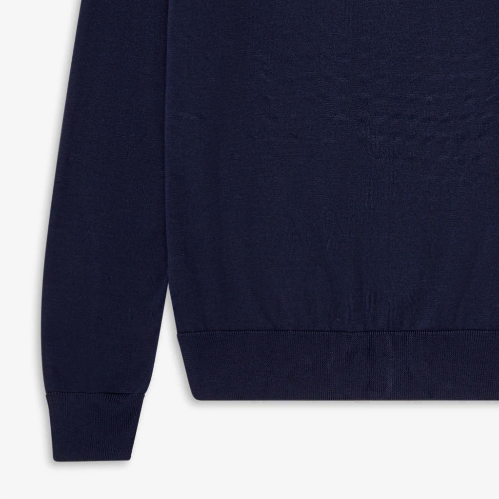 프레드페리 클래식 크루넥 메리노울 니트 네이비(Fred Perry Classic Crew Neck Knit Navy) - 5