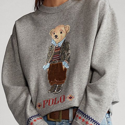 [30% 적립] Polo Ralph Lauren Polo Bear Wool Cashmerer Sweater Navy - 24FW 착용 스타일 - 7