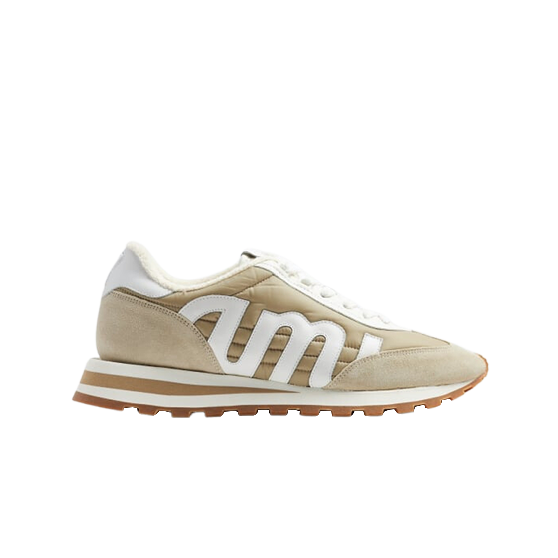 아미 러쉬 스니커즈 나일론 레더 클레이(AMI Rush Sneakers Nylon and Leather Clay)
