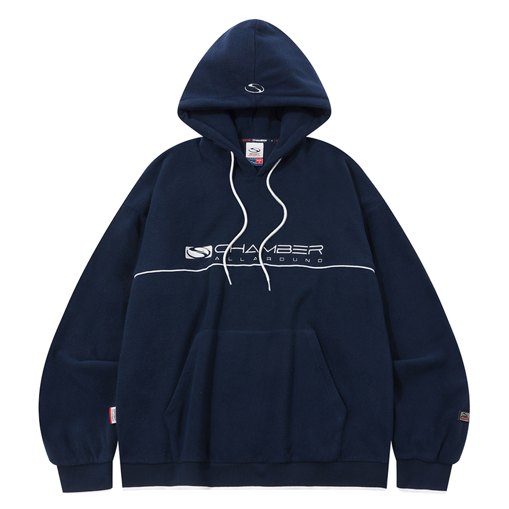 Sport Chamber SC Flash Fleece Hoodie T-Shirt Navy 상세 이미지 1