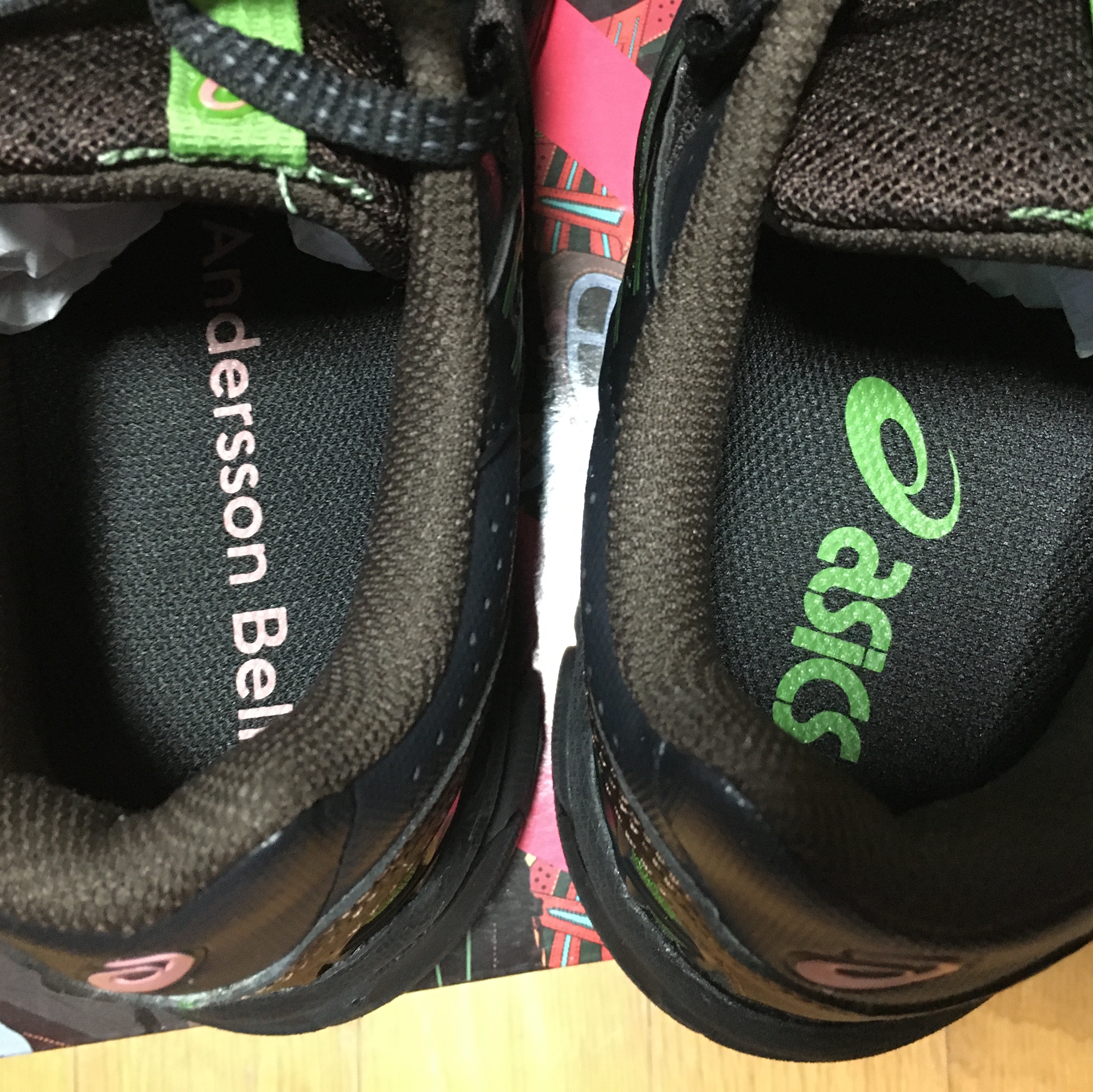 Asics x Andersson Bell Gel-Sonoma 15-50 Black Green 착용 스타일 - 3