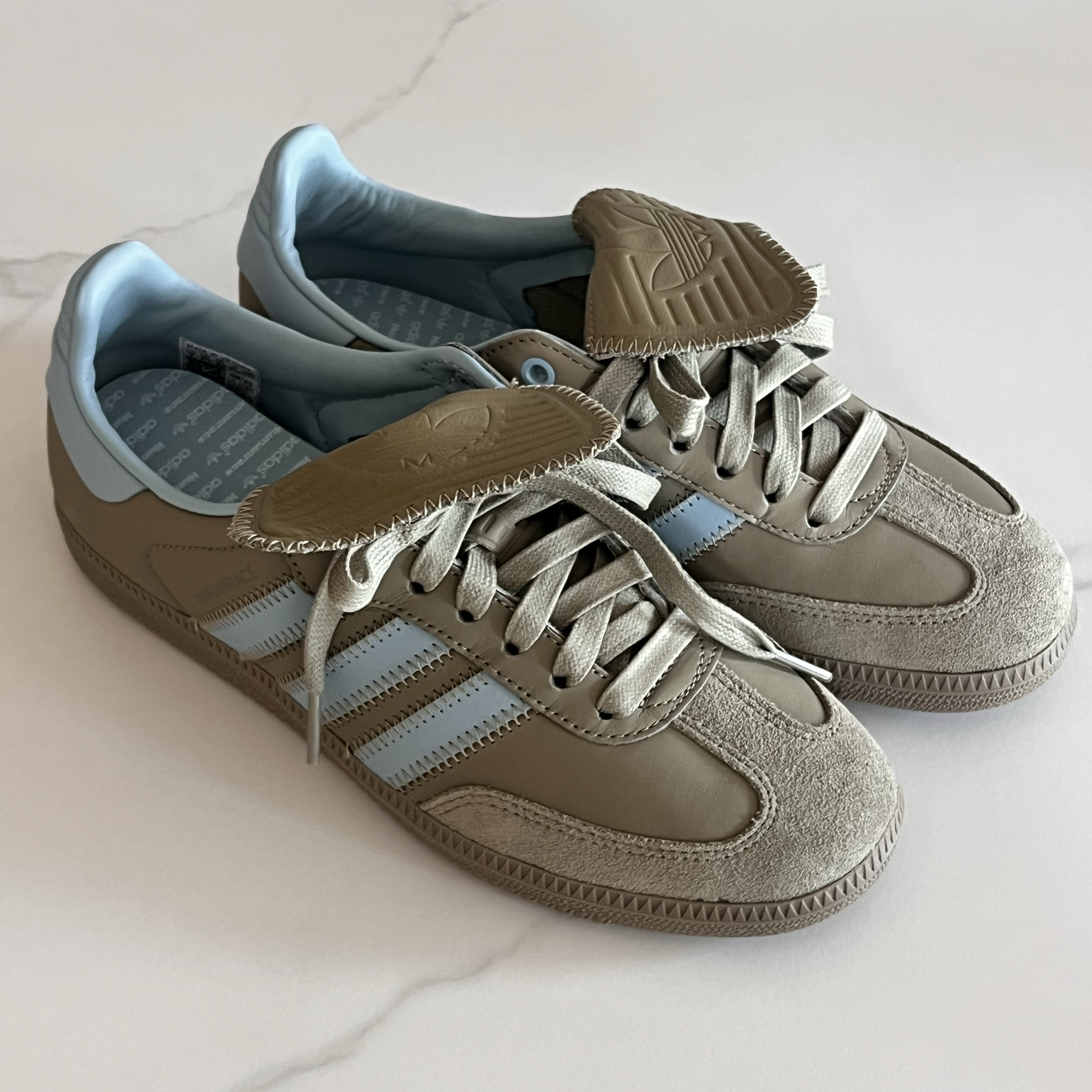 Adidas x Pharrell Williams Humanrace Samba Orbit Green Ash Grey 착용 스타일 - 3