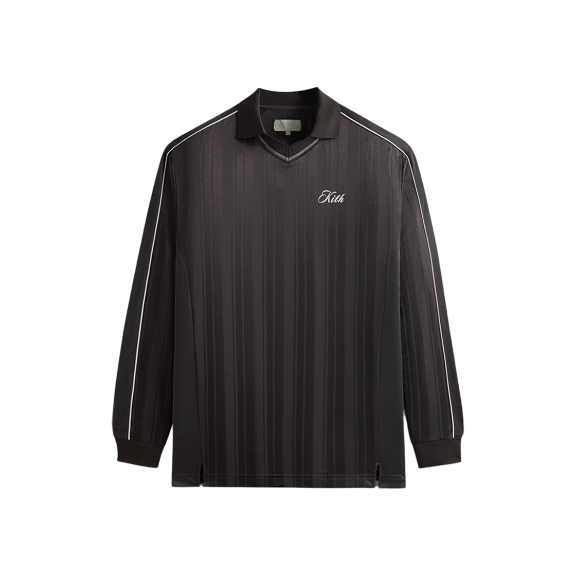 Kith Pinstripe Tricot Panelled Tap in Polo Black Oyster 상세 이미지 1