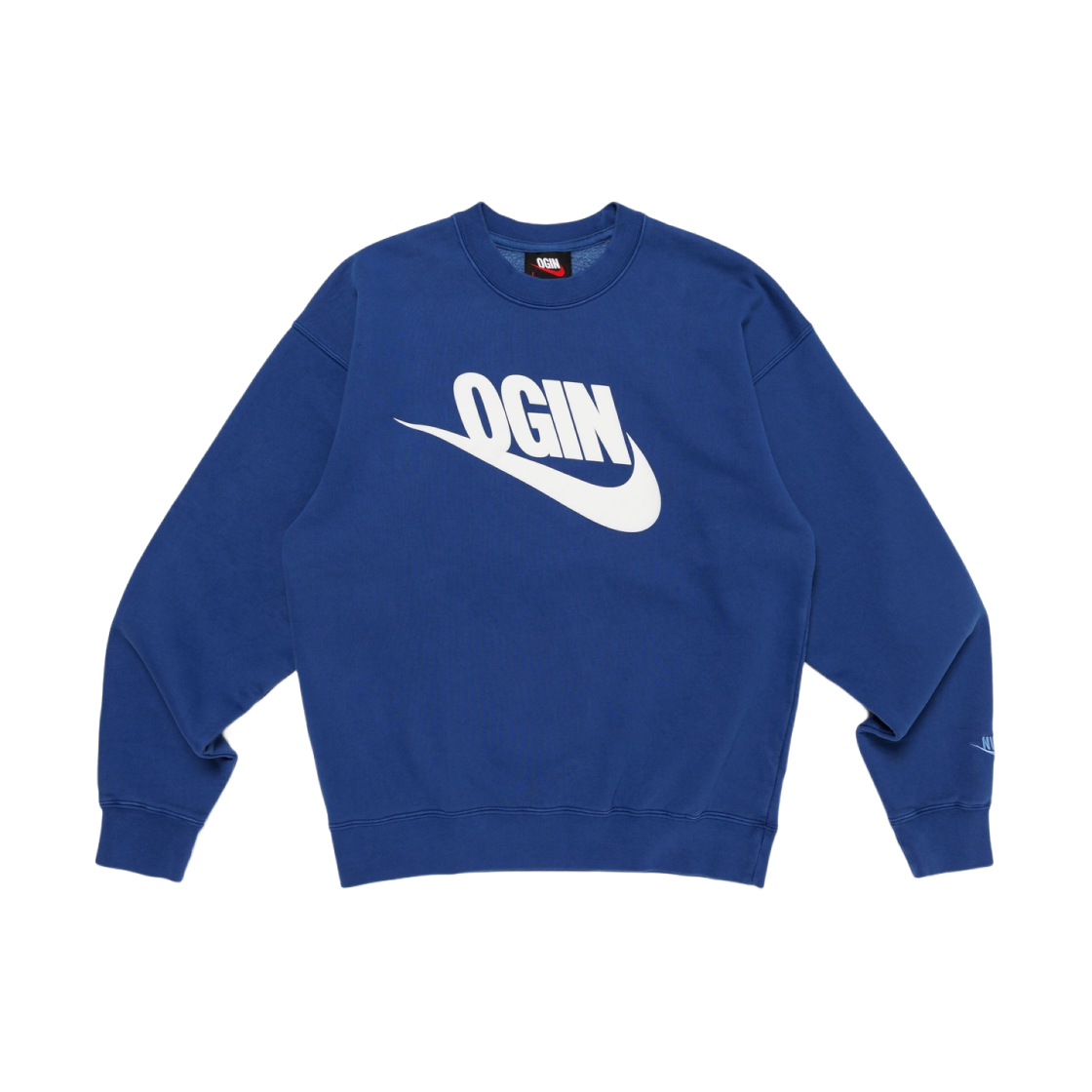 Nike x Nigo Fleece Crewneck Sweatshirt Blue Void - Otsumo Plaza Exclusive 상세 이미지 1