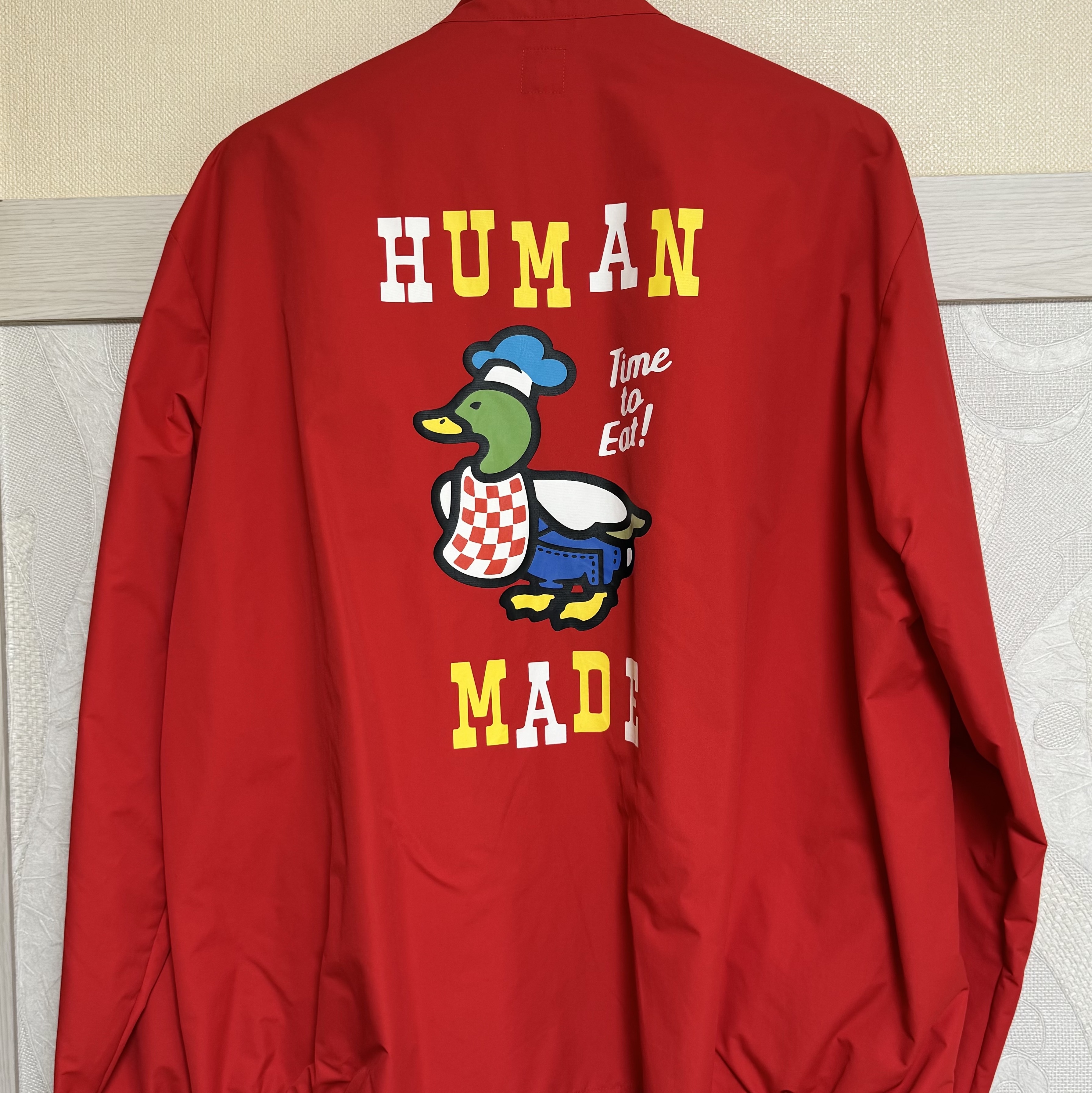Human Made Diner Jacket Red 착용 스타일 - 2