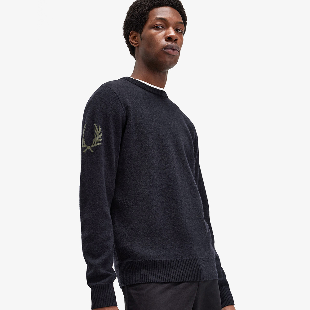 프레드페리 로렐 리스 니트 블랙(Fred Perry Laurel Wreath Knit Black) - 3