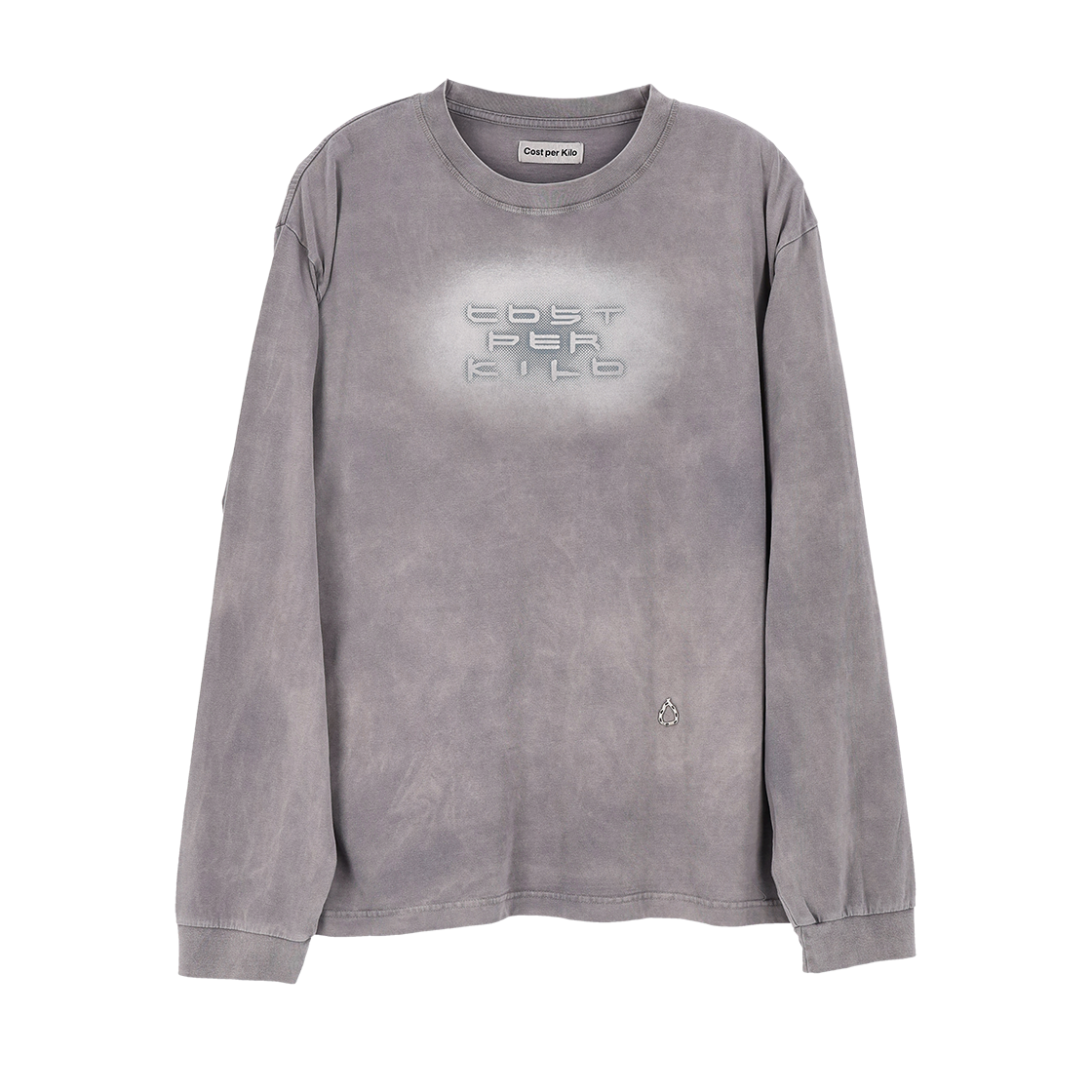 코스트퍼킬로 타이포 롱슬리브 티셔츠 라이트 그레이(Cost Per Kilo Typo L/S T-shirt Lgiht Grey) - 2
