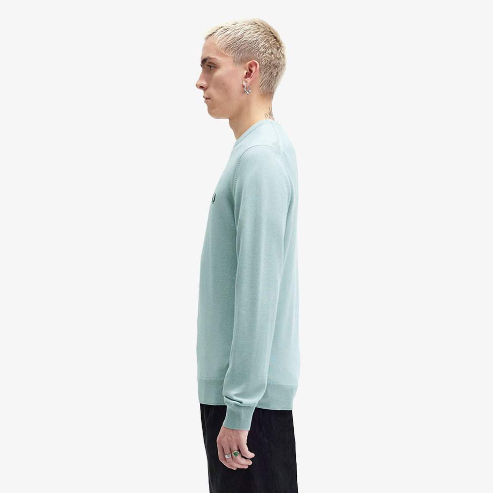 프레드페리 클래식 크루넥 메리노울 니트 실버블루(Fred Perry Classic Crew Neck Knit Silver Blue) - 3
