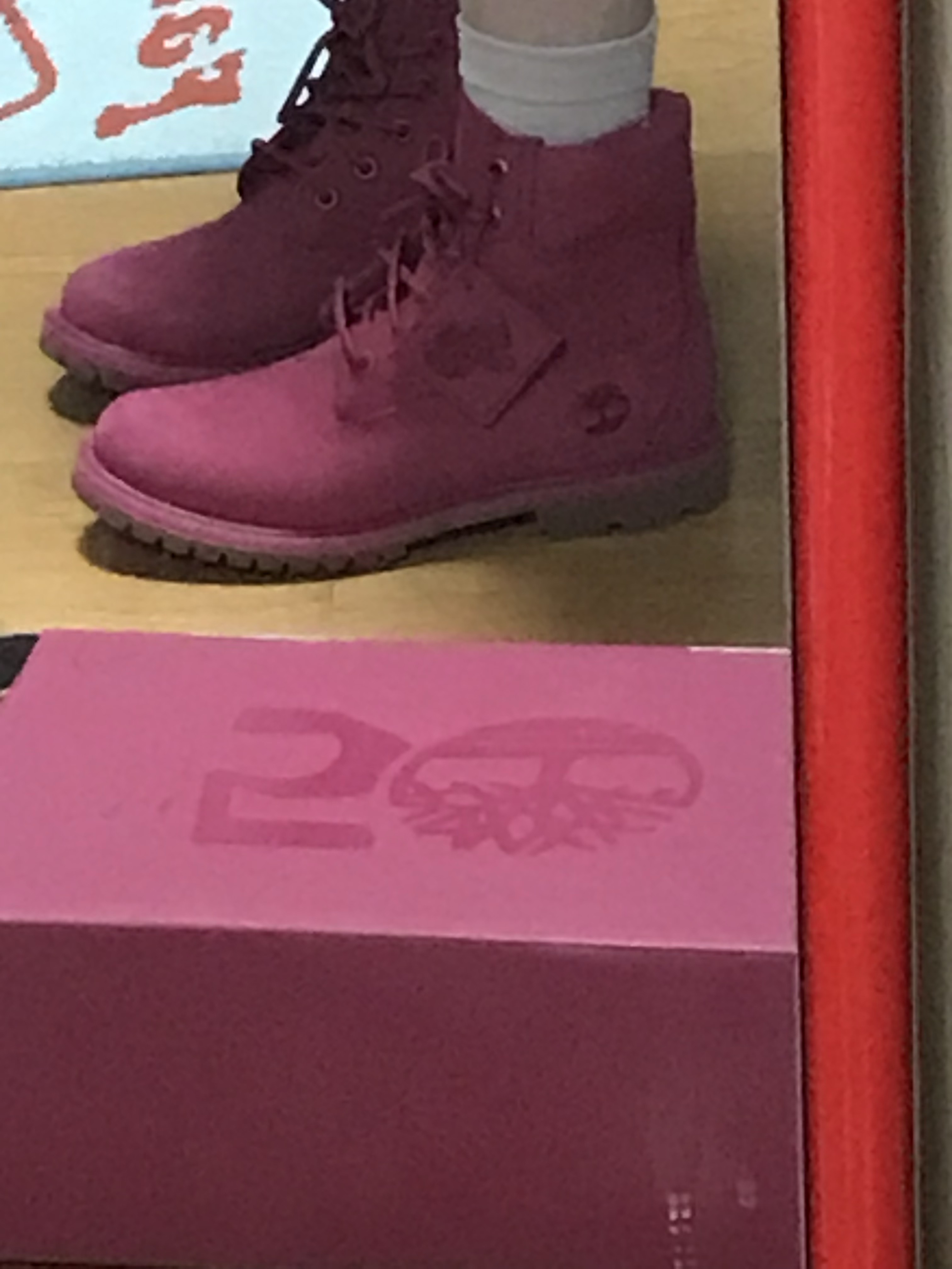 Timberland Premium 6 inch Waterproof Boot Pink - Wide 착용 스타일 - 4
