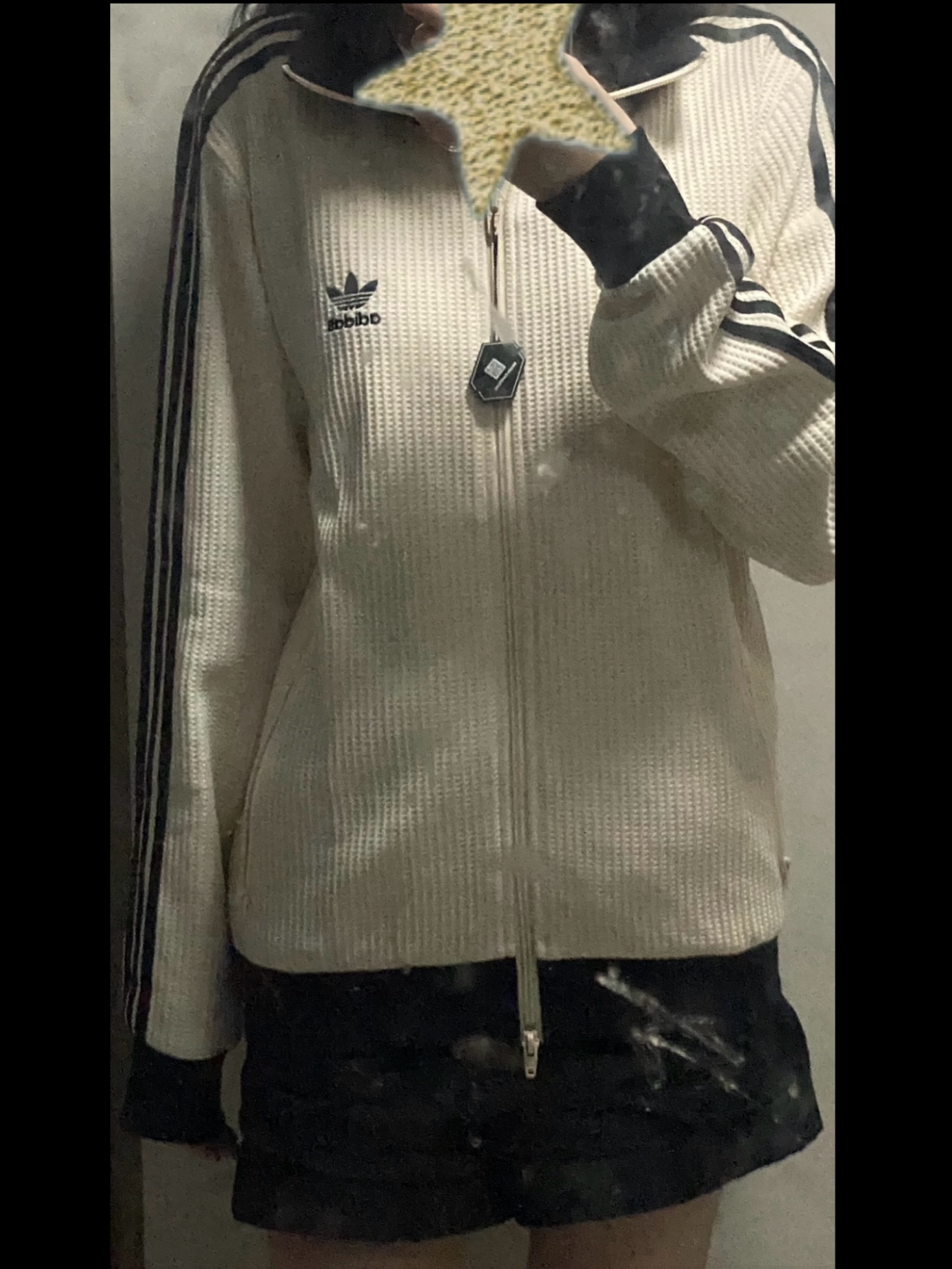 Adidas Waffle Beckenbauer Track Top Wonder White - KR Sizing 착용 스타일