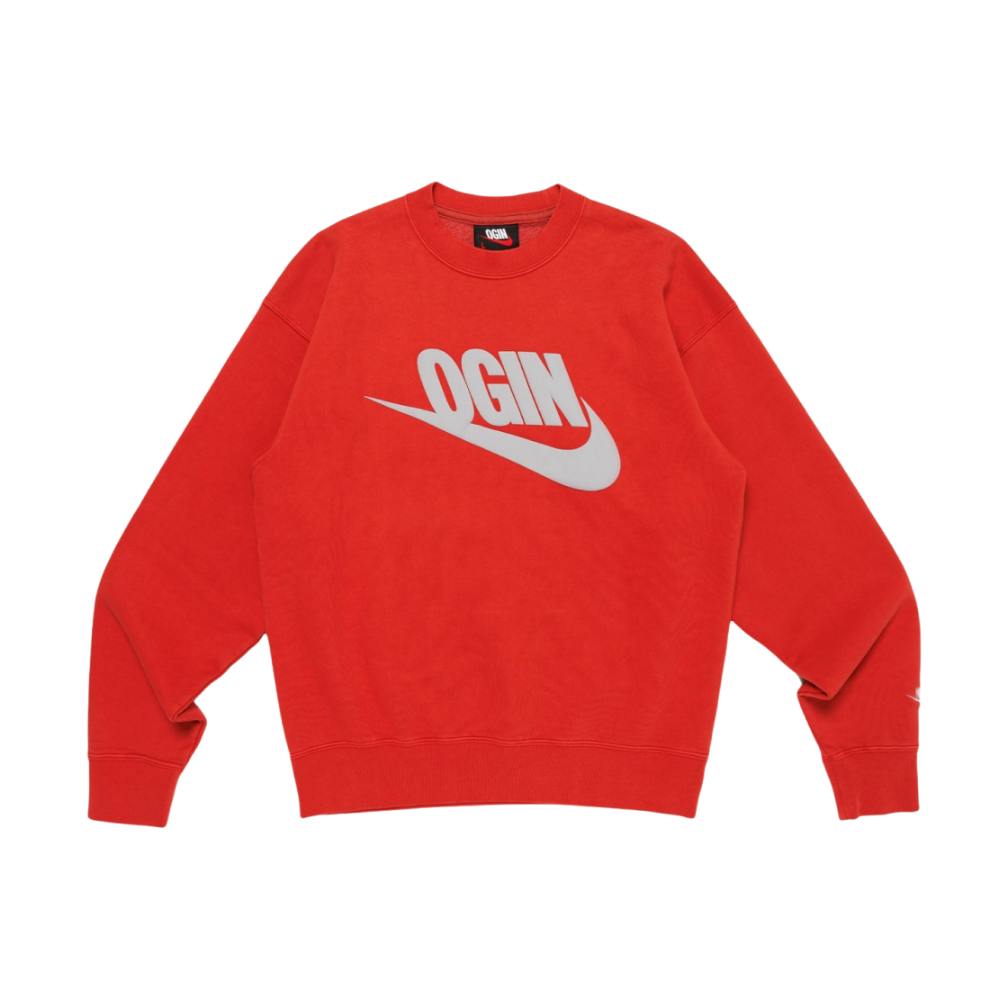 Nike x Nigo Fleece Crewneck Sweatshirt Gym Red - Otsumo Plaza Exclusive 상세 이미지 1