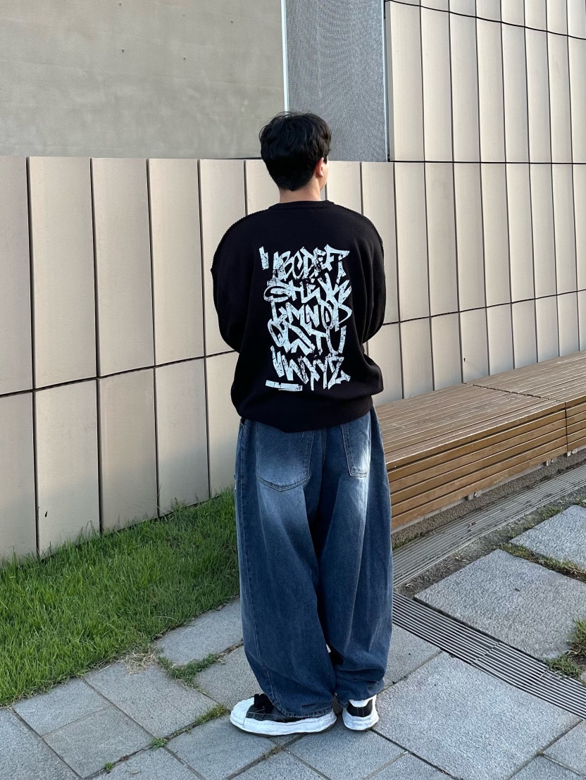 Maison Mihara Yasuhiro Blakey OG Sole Canvas Low-top Sneakers Black White, Maison Mihara Yasuhiro Blakey OG Sole Leather Low-top Sneakers Black 착용 스타일 - 1