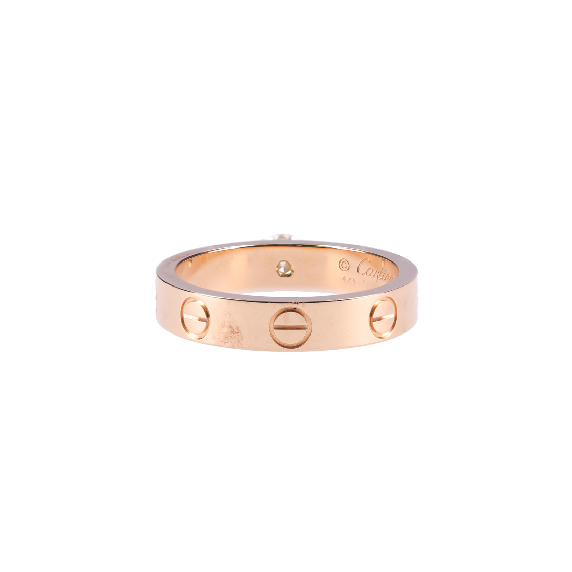 Cartier Love Solitaire Wedding Ring Pink Gold 상세 이미지 3