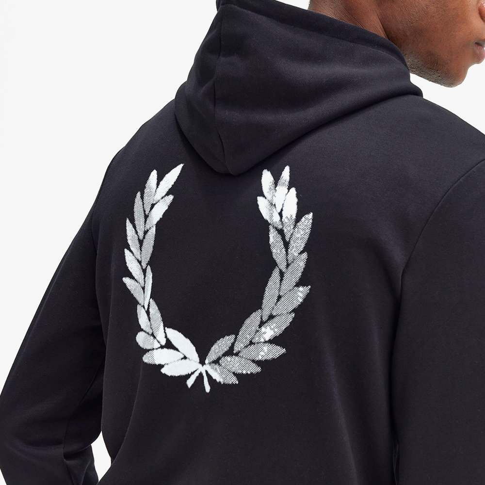 프레드페리 어드밴티지 페리 후드 스웻셔츠 블랙(Fred Perry Advantage Perry Hooded Sweatshirt Black) - 5