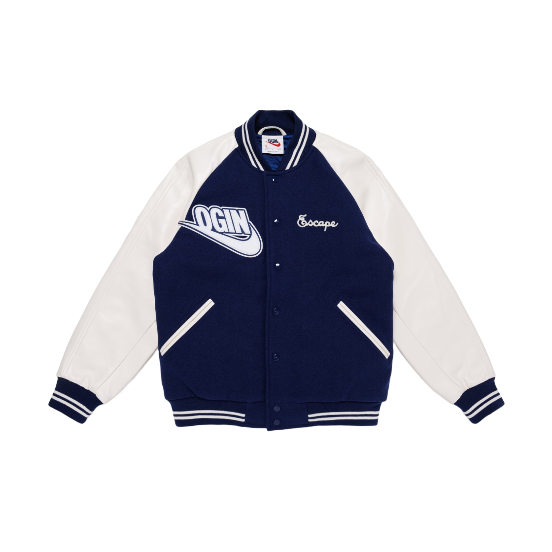 Nike x Nigo Varsity Jacket Blue Void - Otsumo Plaza Exclusive 상세 이미지 1