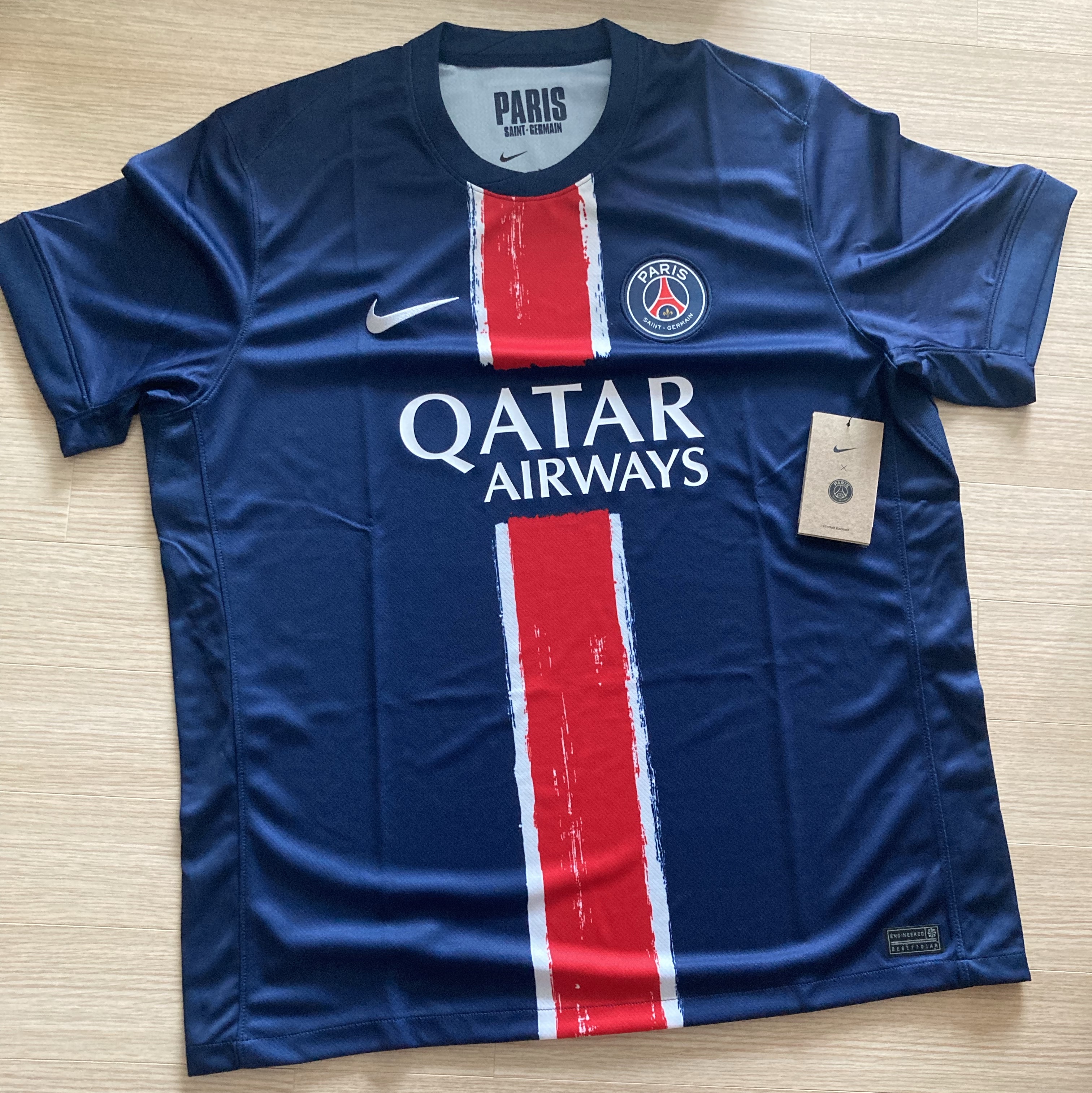 Nike Paris Saint-Germain 2024/25 Dri-Fit Stadium Home Replica Jersey Midnight Navy (Non Marking Ver.) 착용 스타일 - 2