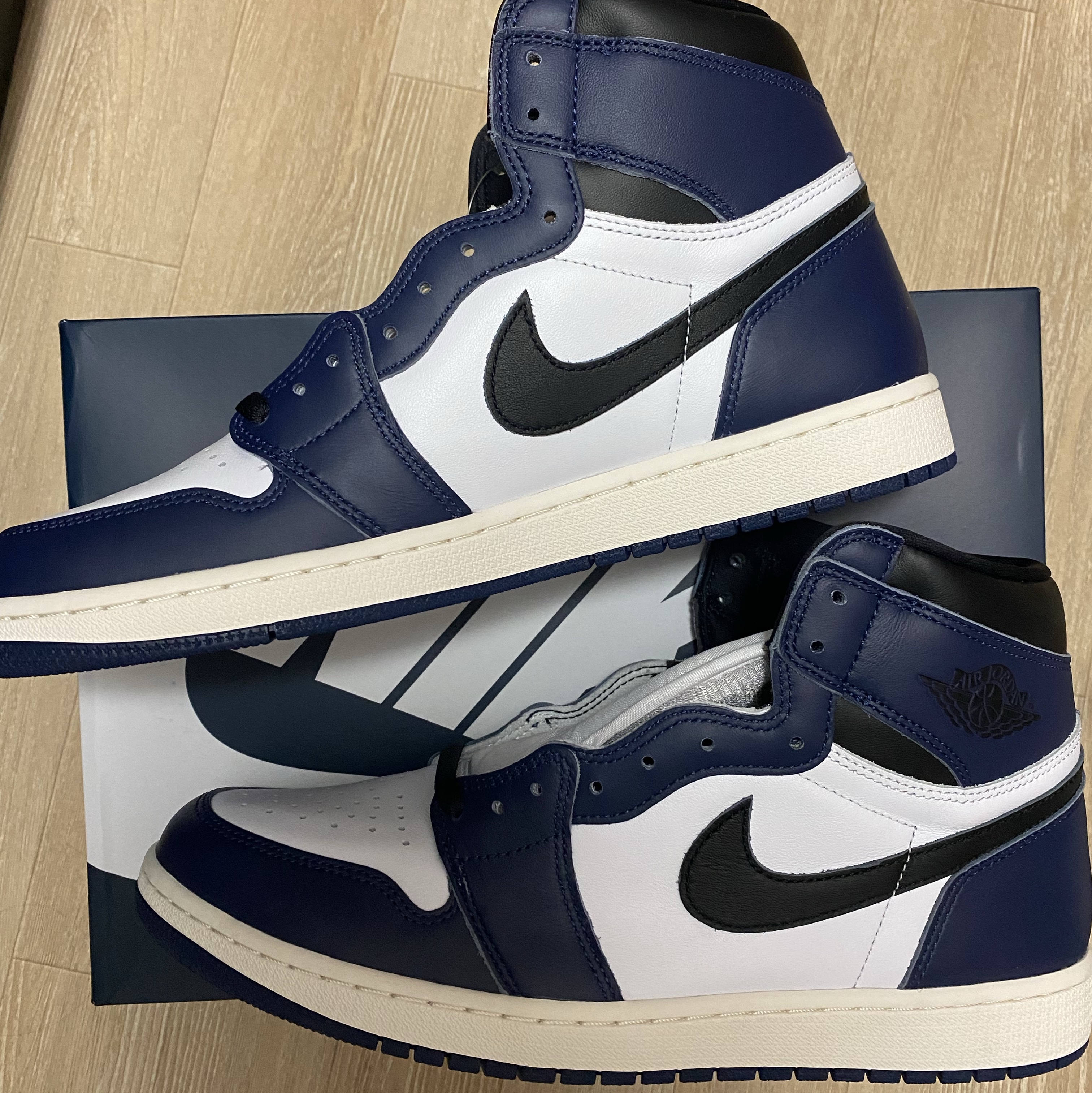 Jordan 1 Retro High OG Midnight Navy 착용 스타일