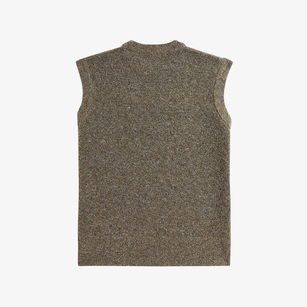 프레드페리 우먼 부클 베스트 웜스톤(Fred Perry Womens Boucle Vest Warm Stone) - 6
