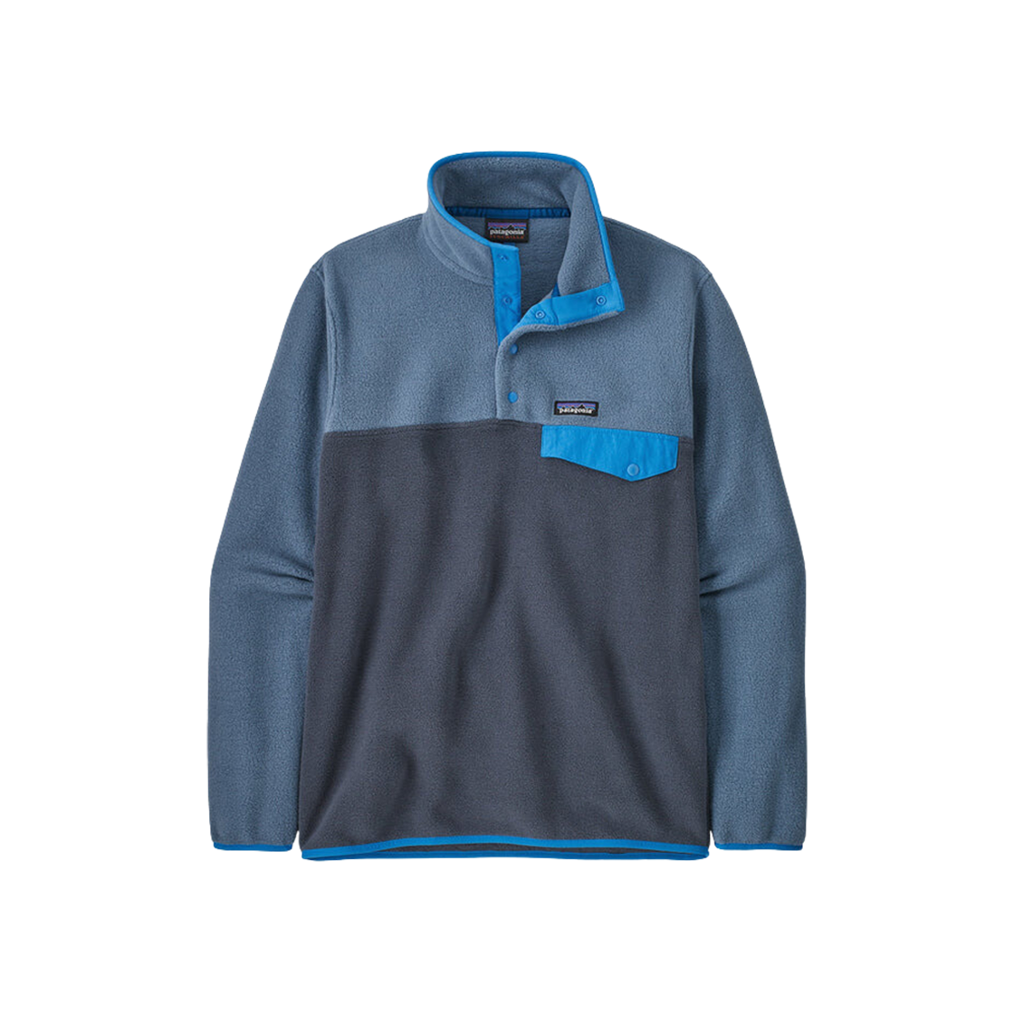 Patagonia Lightweight Synchilla Snap-T Pullover Smolder Blue 상세 이미지 1