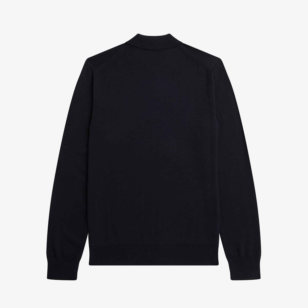 프레드페리 롱 슬리브 클래식 니트 셔츠 네이비(Fred Perry Classic Knitted Long Sleeve Shirt Navy) - 6