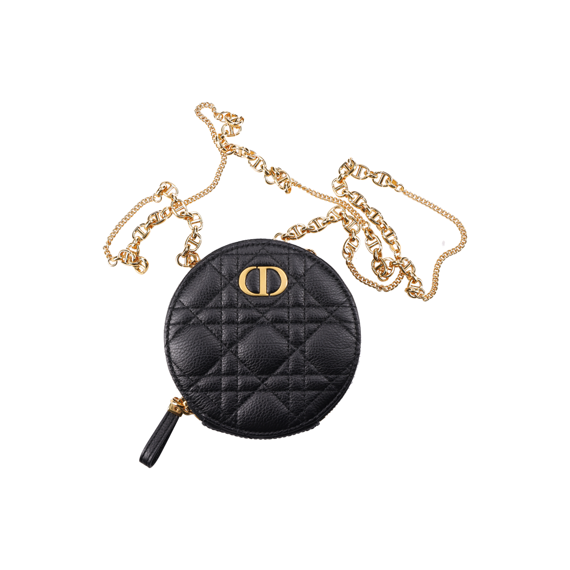 Dior Caro Chain Round Bag Black 상세 이미지 1